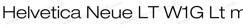 Helvetica Neue LT W1G Lt md字体转换